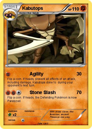 Pokemon Kabutops