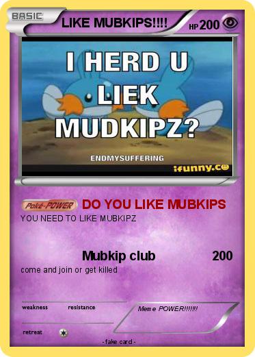Pokemon LIKE MUBKIPS!!!!