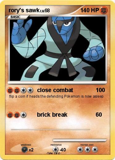 Pokemon rory's sawk