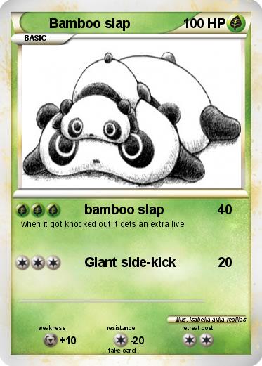 Pokemon Bamboo slap