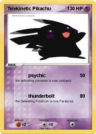 Pokemon Telekinetic Pikachu