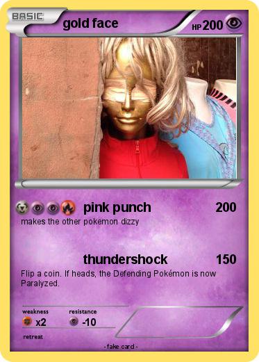 Pokemon gold face