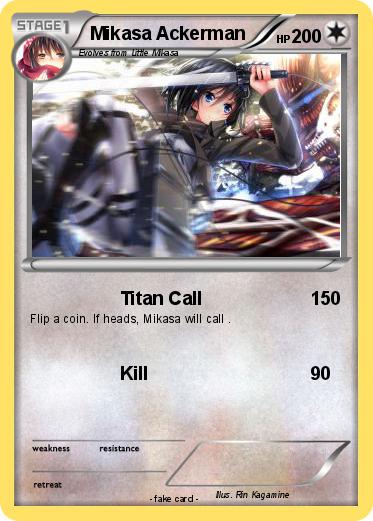 Pokemon Mikasa Ackerman