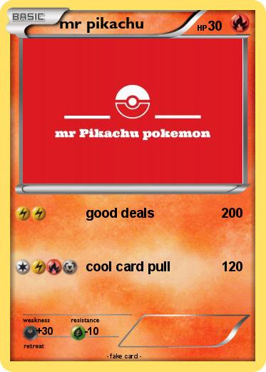 Pokemon mr pikachu