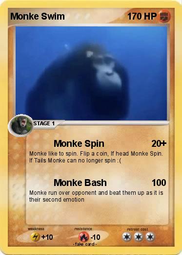 Pokemon Monke Swim