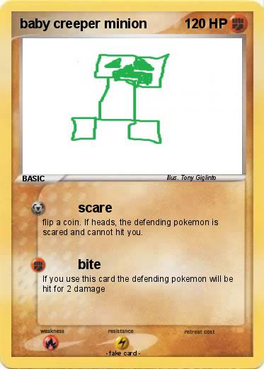 Pokemon baby creeper minion