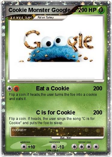 Pokemon Cookie Monster Google