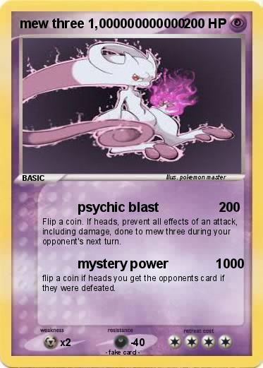 Pokemon mew three 1,000000000000