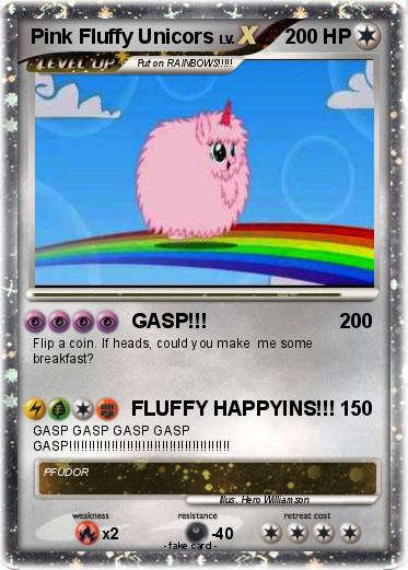 Pokemon Pink Fluffy Unicors