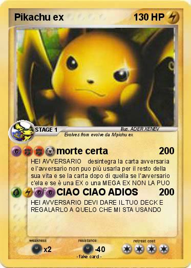 Pokemon Pikachu ex