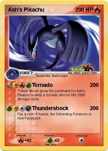 Pokemon Ash's Pikachu