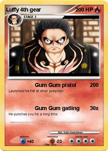 Pokemon Luffy 4th gear