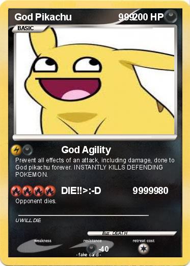 Pokemon God Pikachu                  999