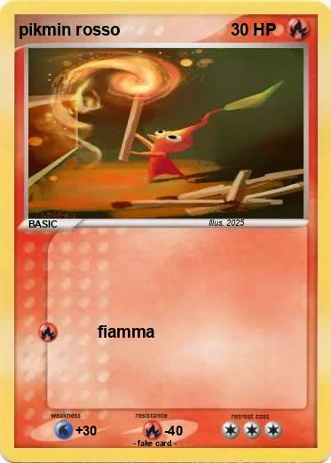 Pokemon pikmin rosso