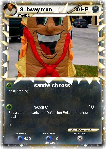 Pokemon Subway man