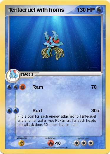 Pokemon Tentacruel with horns
