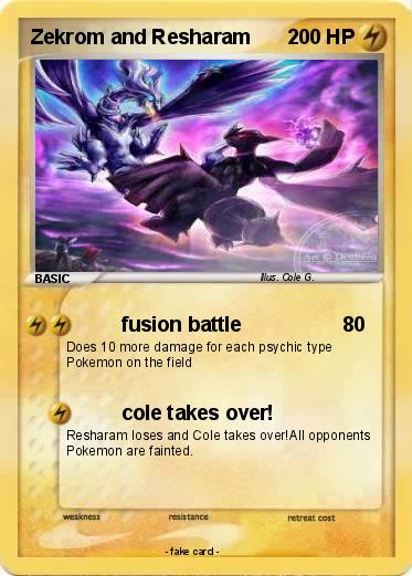 Pokemon Zekrom and Resharam