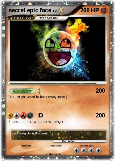 Pokemon secret epic face