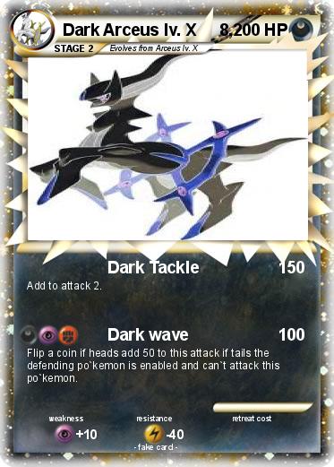 Pokemon Dark Arceus lv. X     8,