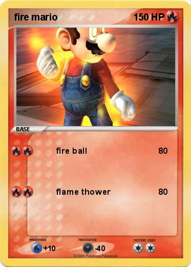 Pokemon fire mario