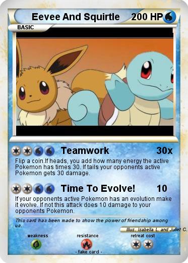 Pokemon Eevee And Squirtle