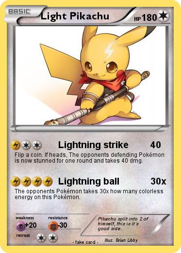 Pokemon Light Pikachu
