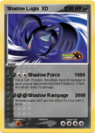Pokemon Shadow Lugia  XD            1