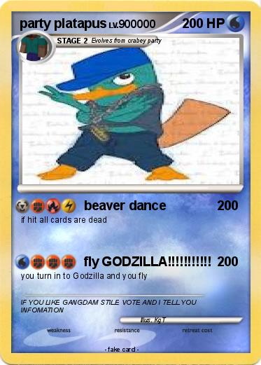 Pokemon party platapus