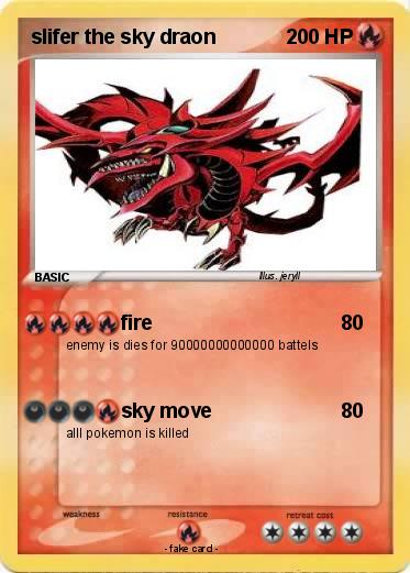 Pokemon slifer the sky draon