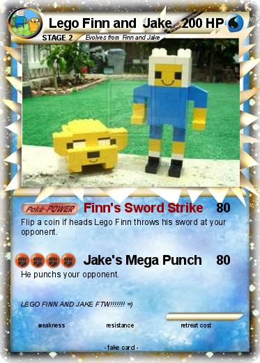 Pokemon Lego Finn and  Jake