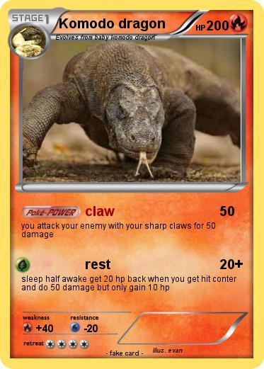 Pokemon Komodo dragon