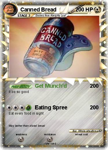 Pokemon Canned Bread