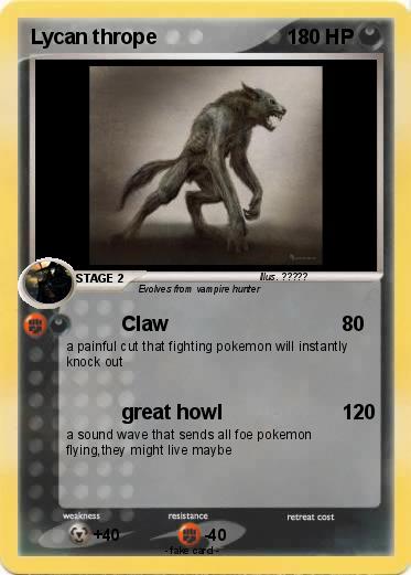 Pokemon Lycan thrope