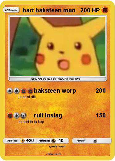 Pokemon bart baksteen man