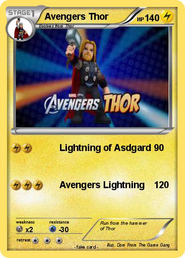 Pokemon Avengers Thor