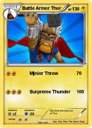 Pokemon Battle Armor Thor
