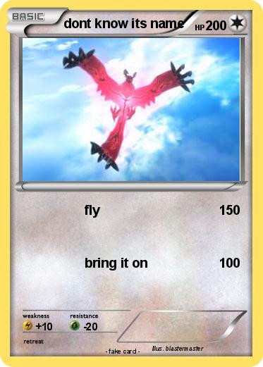 Pokemon dont know its name
