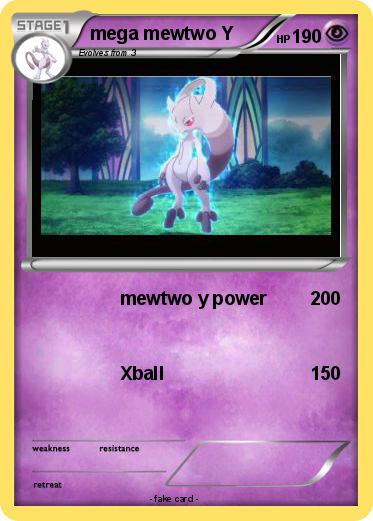 Pokemon mega mewtwo Y