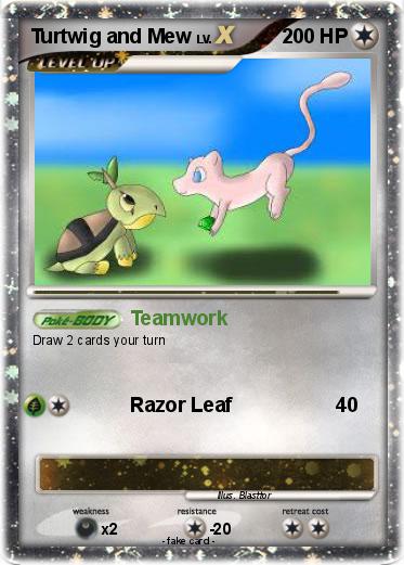 Pokemon Turtwig and Mew