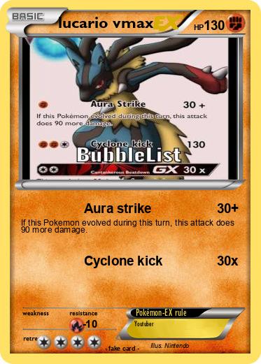 Pokemon lucario vmax