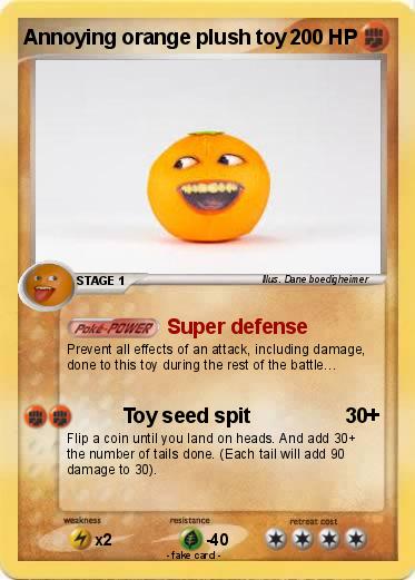 Pokemon Annoying orange plush toy