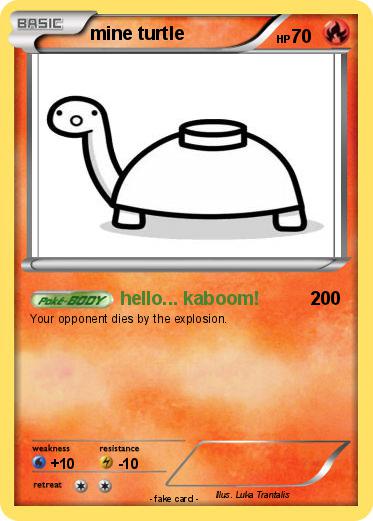 Pokemon mine turtle