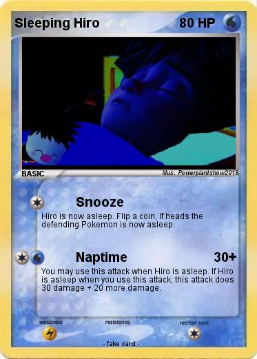 Pokemon Sleeping Hiro