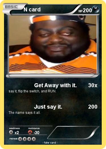 Pokemon N card