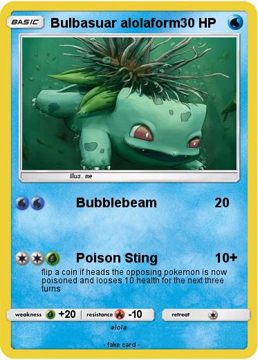 Pokemon Bulbasuar alolaform