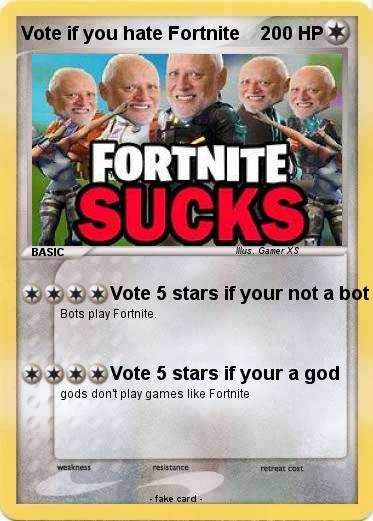 Pokemon Vote if you hate Fortnite