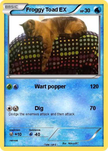 Pokemon Froggy Toad EX