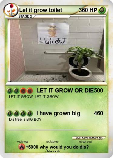 Pokemon Let it grow toilet