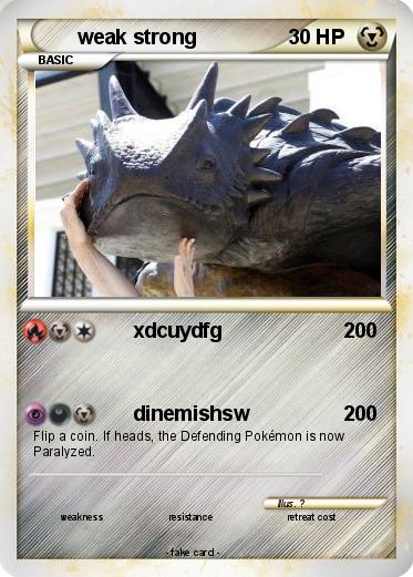 Pokemon weak strong