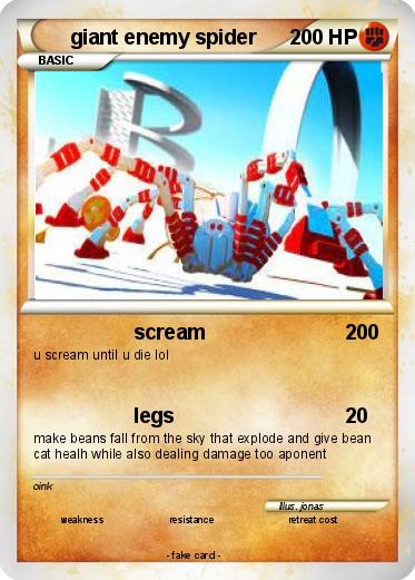 Pokemon giant enemy spider